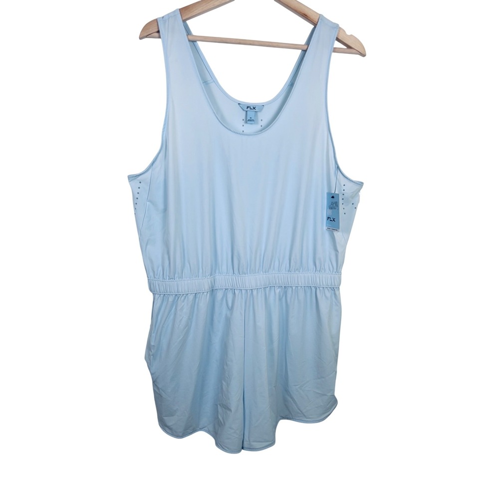 FLX Packable Romper Urban‎ Commuter Breathable Lightweight Blue Women's XL